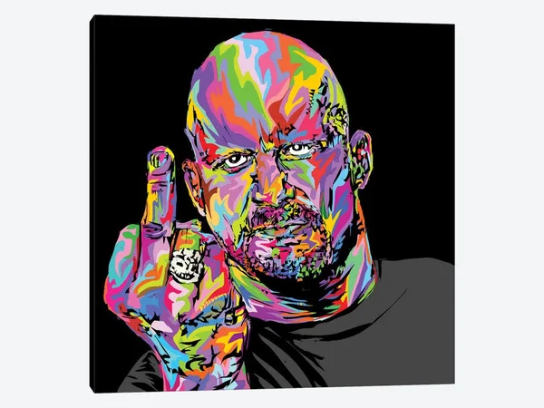TECHNODROME1 Large Canvas Prints - Stone Cold ( People > celebrities > Athletes & Coaches art)