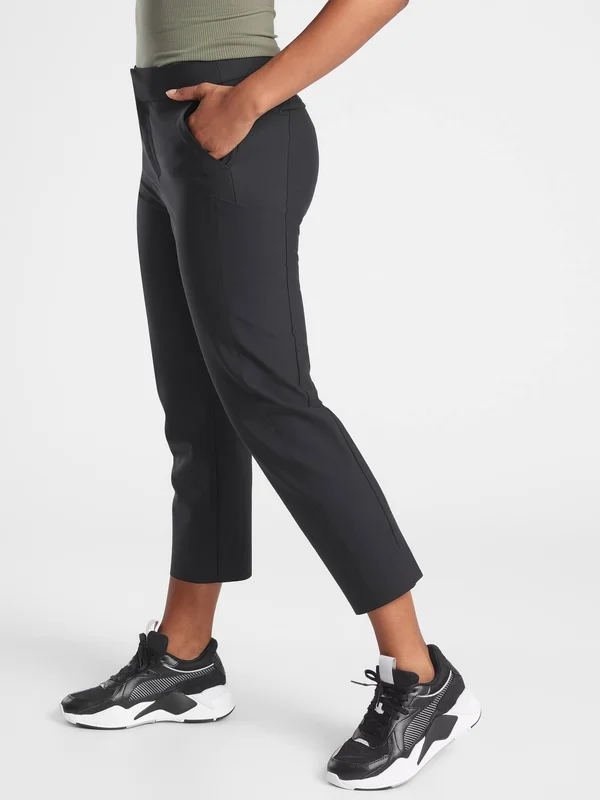Athleta Women's Stellar Straight Crop Pant Black Size 4