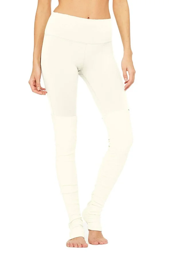 ALO YOGA High-Waist Goddess Legging - Women's Black/Stormy Heather - XS