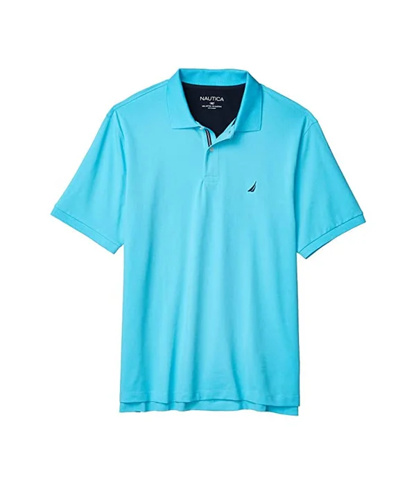 Nautica Big & Tall Short Sleeve Solid Deck Shirt Men's : 1x
