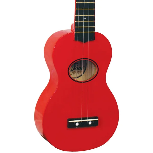 Eddy Finn EF-MN-RD Minnow Ukulele with Bag - Red