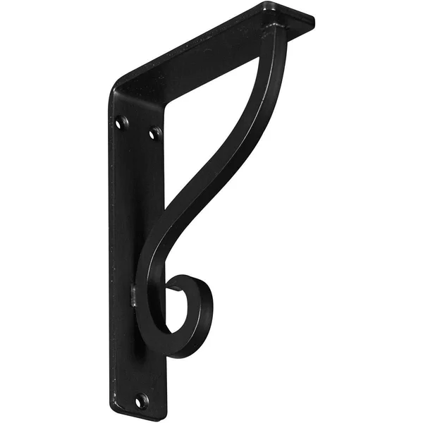 Ashford Wrought Iron Bracket Antiqued Brass 2x22W x 12x22D x 15x22H - (Triple Center Brace)