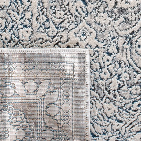Safavieh Alhambra Alh628M 5&3x22 x 7&7x22 Cream and Blue Area Rug