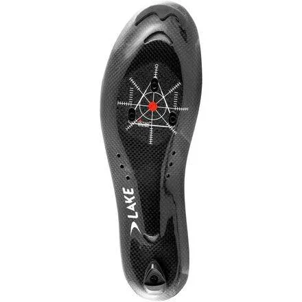 Lake CX332 Wide Cycling Shoe - Men's Black/Silver, 41.5