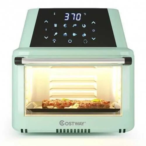 19 qt Multi-functional Air Fryer Oven 1800W Dehydrator Rotisserie-Green