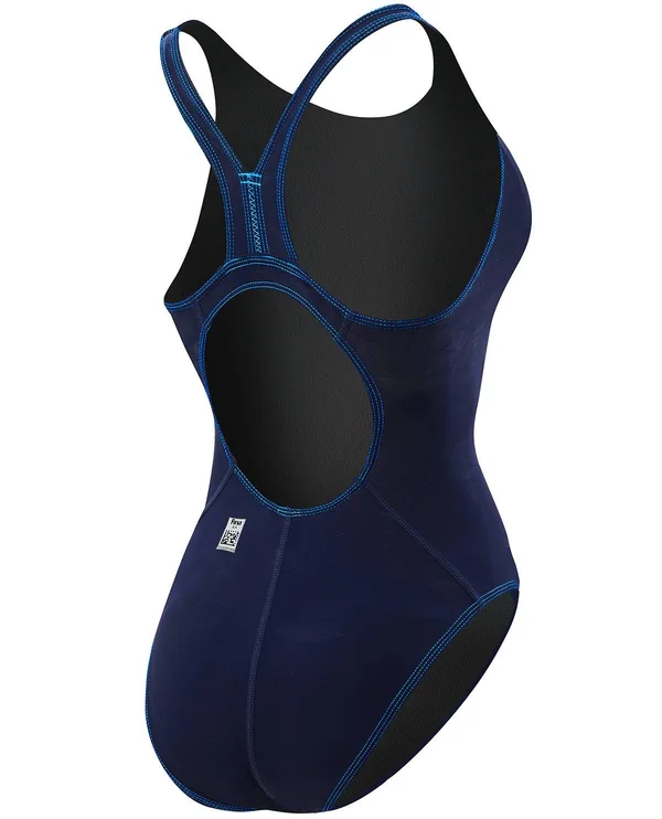 TYR tpsa6a Women's Thresher Aeroback Swimsuit - Navy/Blue, 24