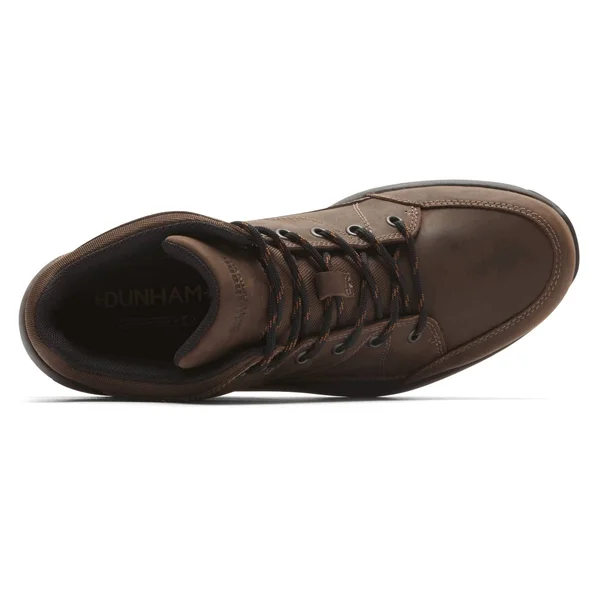 Men's Dunham Simon-DUN Waterproof Ankle Boot - Size: 12, Brown