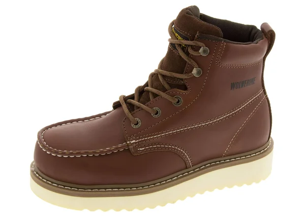 Wolverine Moc Toe Wedge Heel 6 inch Steel Toe Red