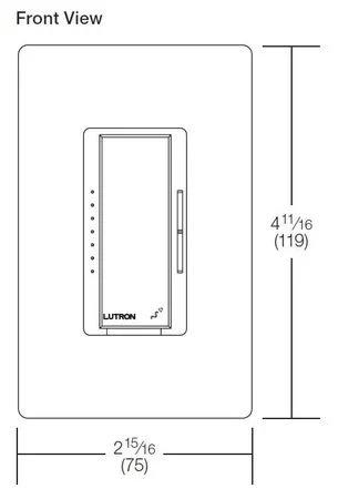 Lutron MRF2-6CL-IV Maestro CL Wireless Dimmer Ivory