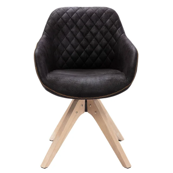 KINWELL, Modern Swivel Accent Armchair Black