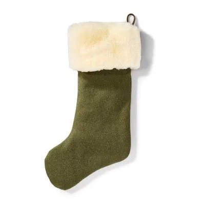 Filson Mackinaw Wool Christmas Stocking - One Size - Forest