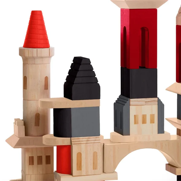Fao Schwarz Create A Castle Wooden Blocks - 60pc