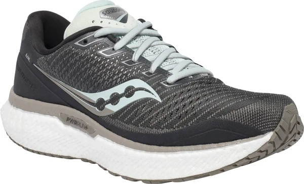 Saucony Women's Triumph 18 - 7 - Charcoal, Sky