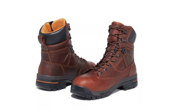 Timberland Pro Men's 8 in. Helix Composite Toe Waterproof Work Boot, Brown