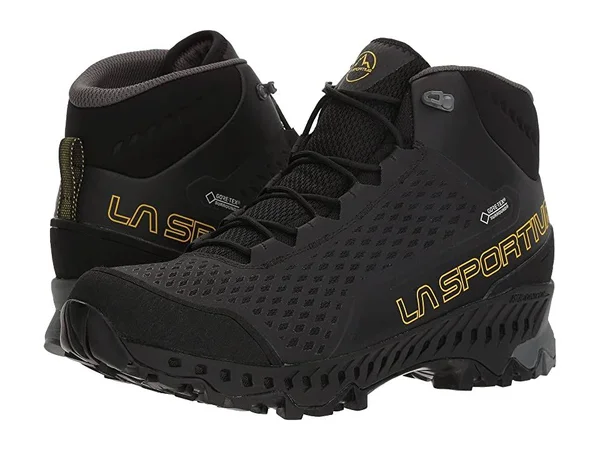 La Sportiva Men's Stream GTX Boot - 40.5 - Black - Yellow