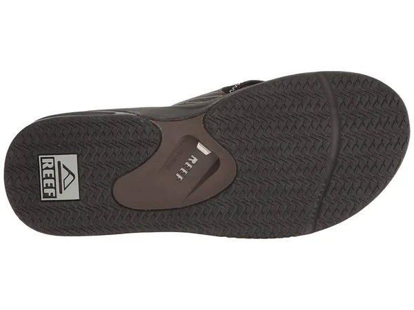 Reef Men's Fanning Prints Flip Flop - Brown Pinstripe - 9