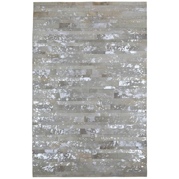 White Leather Hair-On Hide Matador Rug - White 2&6x22 x 8& Runner