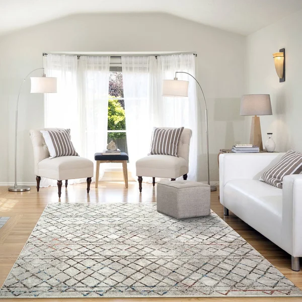 Dynamic Rugs Alea 1804-899 Taupe Multi Area Rug Runner 2&0x22 x 7&5x22