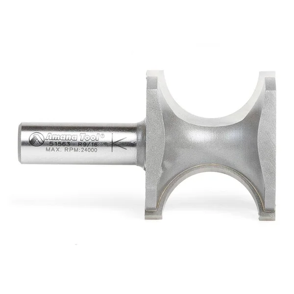 Amana 51563 Carbide Tipped Bullnose 9/16 Radius x 1-13/16 Dia x 1-1/2