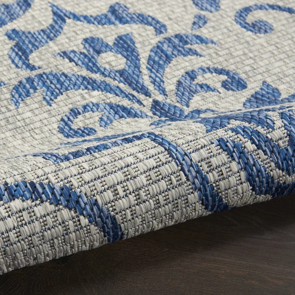 Nourison Garden Party GRD04 Area Rug, Ivory Blue, 7& x 10&