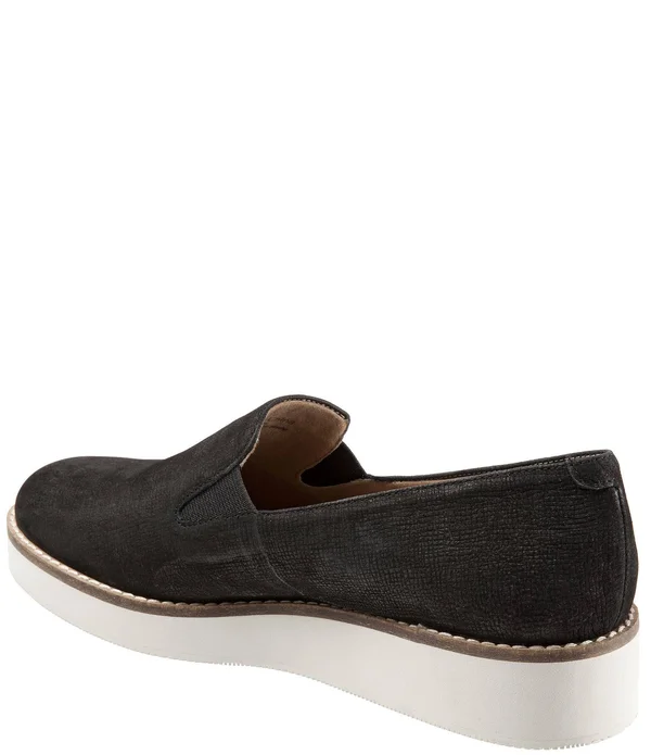 Softwalk Women's Whistle Slip On, Size: 9, Black