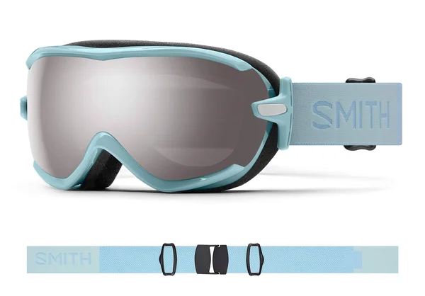 Smith Virtue Goggles Womens Polar Blue/ChromaPop Sun Platinum Mirror