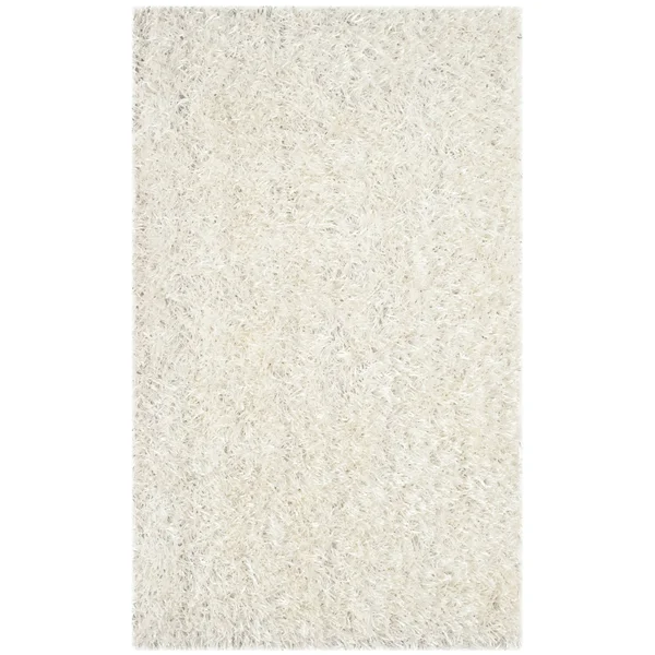 Safavieh Shag New Orleans Platinum/Ivory 4& x 6& Area Rug