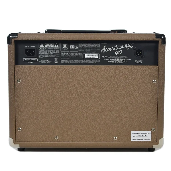 Fender Acoustasonic 40 Acoustic Guitar Amplifier - 40 W - Brown