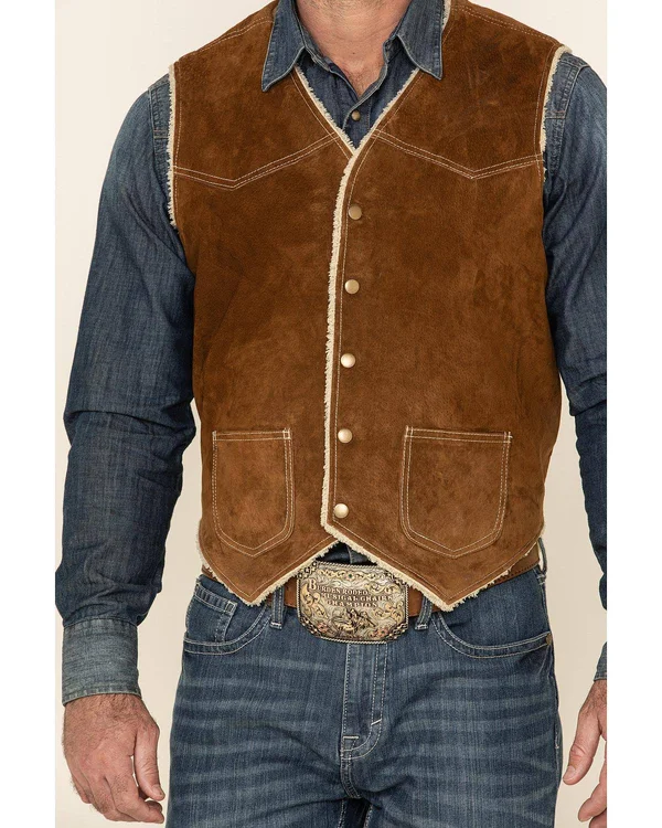 Scully Boar Suede Leather Vest