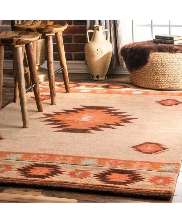 nuLOOM Spve04b Hand Tufted Shyla 6& x 9& Beige Area Rug
