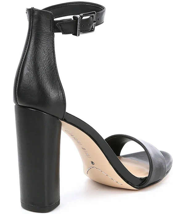 Gianni Bini Joenah Two Piece Ankle Strap Block Heel Dress Sandals - Womens, 9.5M, Spanish Sand - Dillard&s Exclusive