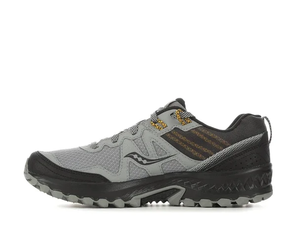 Men's Saucony Excursion TR 14 Trail Running Shoes in Grey/Gold Size 8 Wide