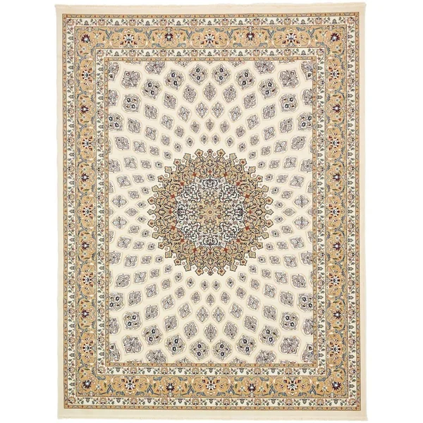Unique Loom Nottingham Narenj Area Rug - 8& x 10& - Ivory
