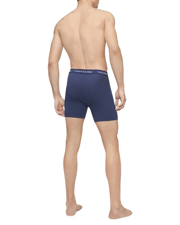 Men's Calvin Klein 3-Pack Stretch Boxer Briefs - Size: XL, Red Overfl