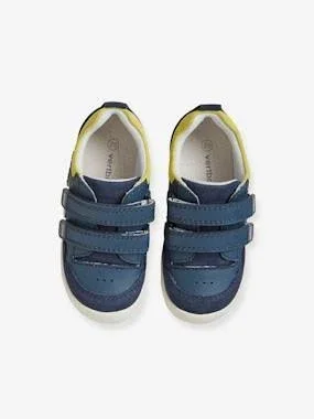 Touch-fastening Derby Shoes for Boys - Designed for Autonomy Dark Blue