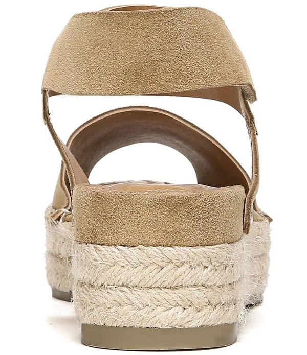 Sarto by Franco Sarto Oak Suede Espadrille Sandals, Womens, 6M, Black