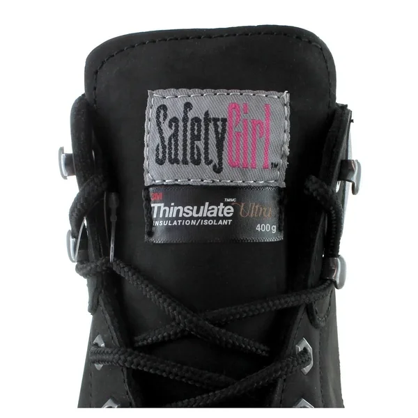 Safety Girl II Insulated Work Boot - Black Steel Toe