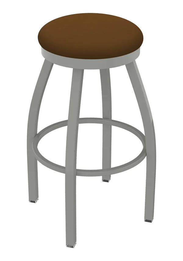 Holland Bar Stool 802 Misha 25x22 Counter Stool with Anodized Nickel Finish, Allante Beechwood SEAT, and 360 Swivel 80225ANALBeW