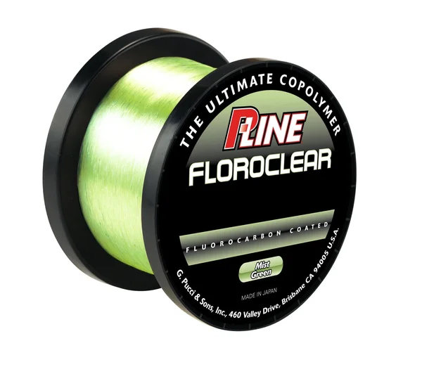 P-Line Floroclear Bulk Fishing Spool 3000-Yard - 6-Pound, Mist Green