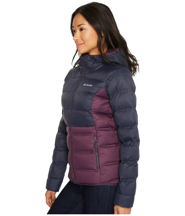 Columbia Explorer Falls Hooded Down Jacket - Women's Dusty Purple/India Ink - Xs