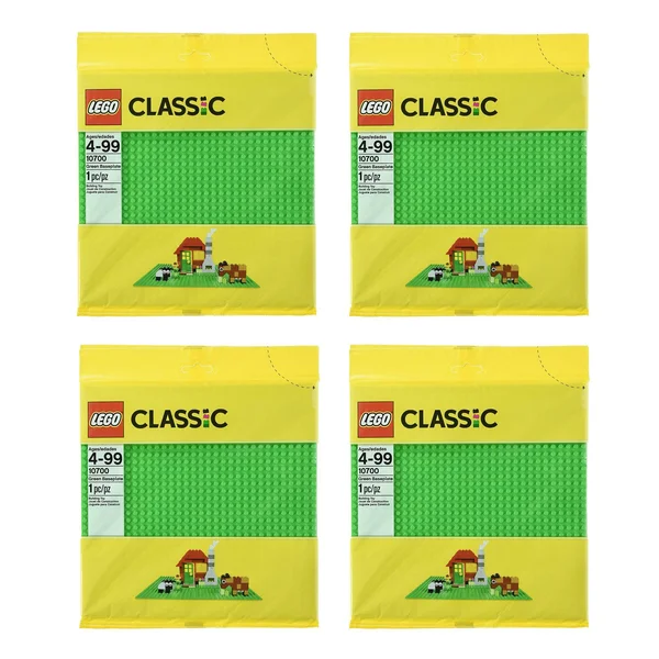 Lego Base 32 x 32 Stud 10 x 10 inch Building Plate Platform - Green (4 Pack)