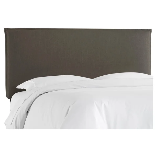 California King French Slipcover Headboard - Linen Slate - Nate Berkus