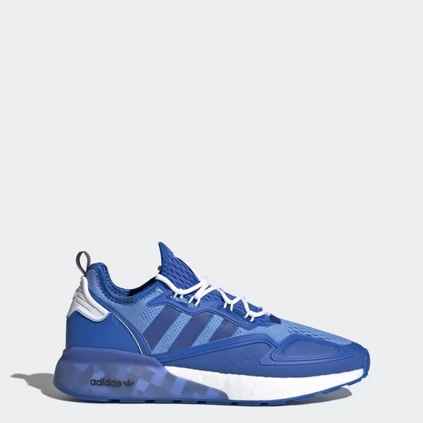 Adidas Ninja ZX 2K Boost Shoes - Men's - Blue - Cloud White - 11.5