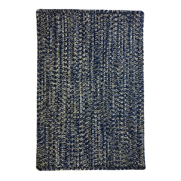 Capel Rugs Navy Gold 3& x 5& Team Spirit Braided Rug
