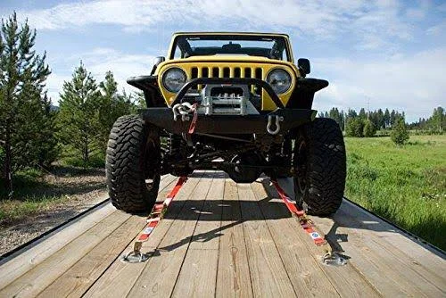 Mac's Tie-Downs 511108 Black Super Pack with 8' x 2' Combination Axle Straps