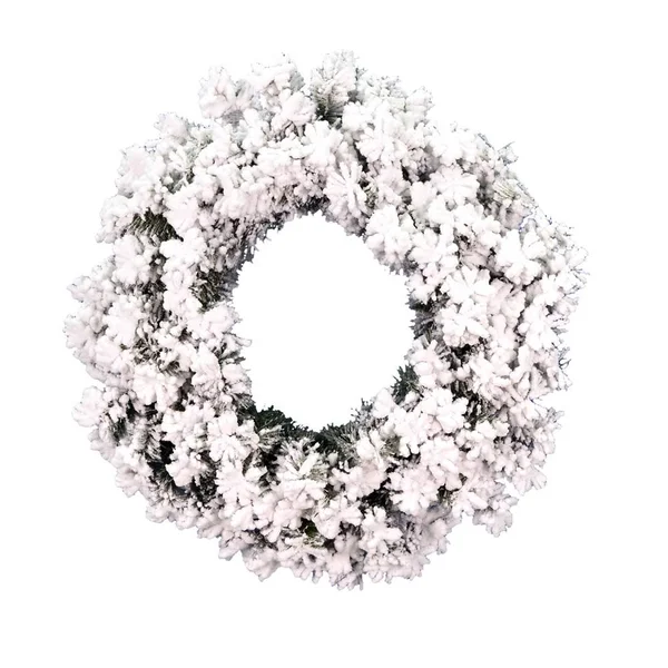 Vickerman A806320 Flocked Alaskan Wreath - 20x22