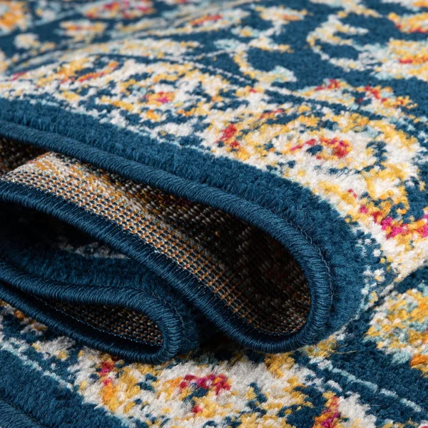 Aurelia 9x12 Navy Blue Blue Floral Large Area Rug