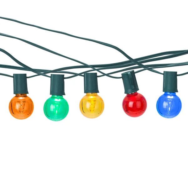 G40 Bistro Light Strings · C9 LED Bulbs Multi-Colored - Green, 25