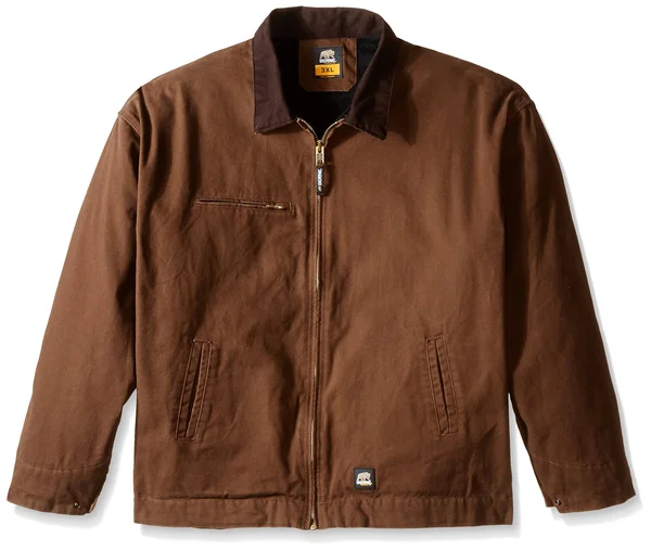 Berne Men's Original Washed Gasoline Jacket Regular - Bark