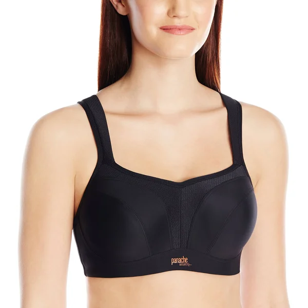 Panache Underwire Sports Bra (5021), 32J, Black